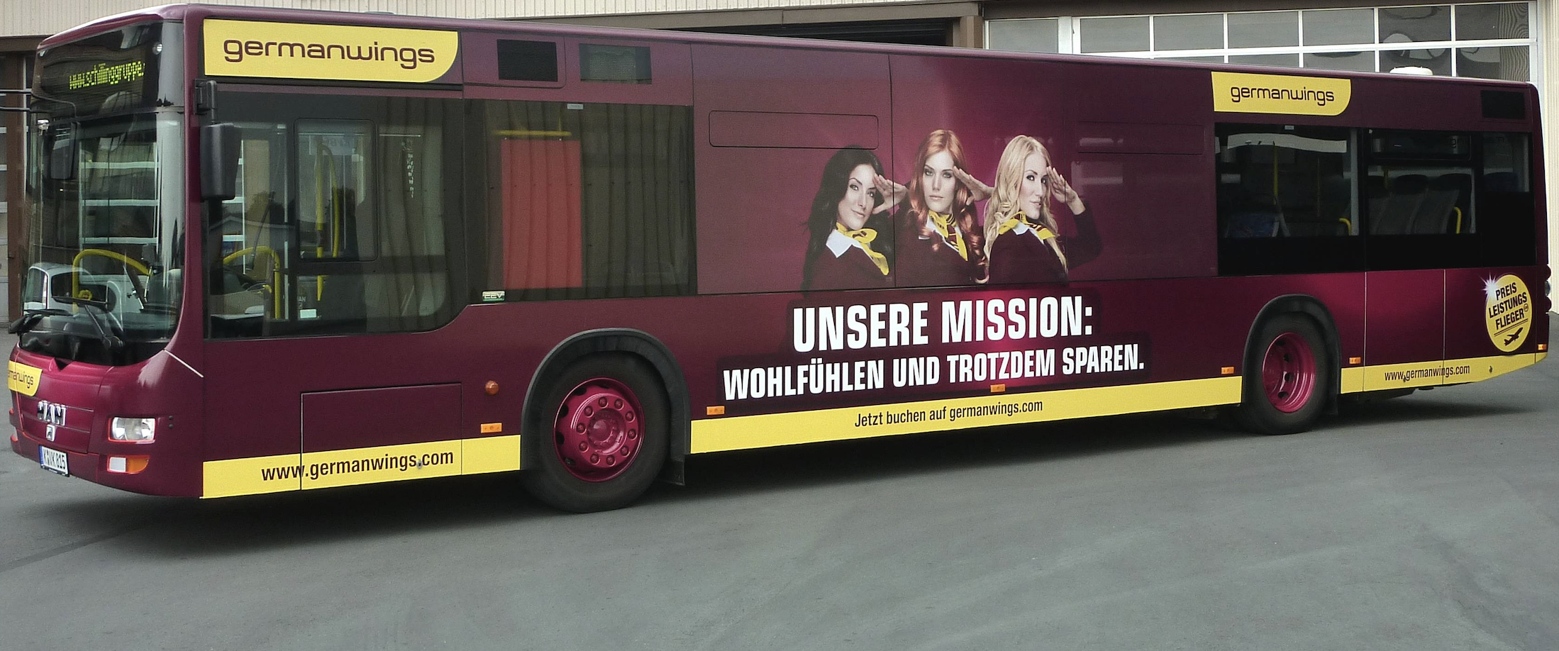 Germanwings Bus Ganzgestaltung